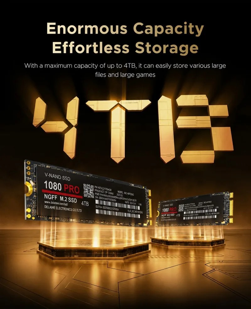 100% Originele 1080PRO NVMe PC - M.2 Nvme 4Tb Pcie 4.0 Ssd recensie en prijs